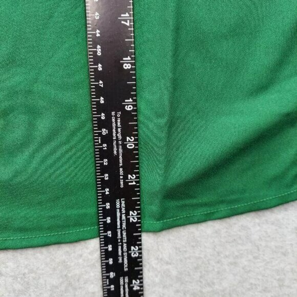 J Crew Green Puff Sleeve Keyhole Neckline Crepe Top Blouse BL711 Women Size  XSP - Picture 13 of 15